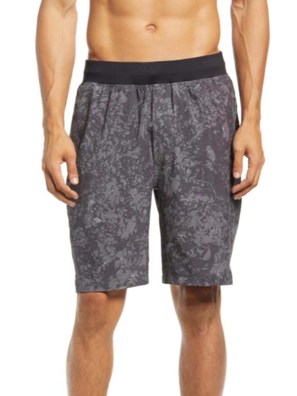 ZELLA Men's M Grey December Rocky Spot Core Stretch Woven Active Shorts OS37-9